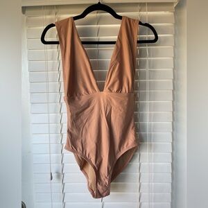 Jcrew One piece bathing suit tan size 8 worn 1 time
